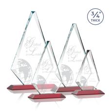 Employee Gifts - Windsor Red Diamond Crystal Award
