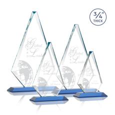 Employee Gifts - Windsor Sky Blue Diamond Crystal Award