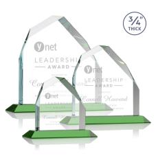 Employee Gifts - Austere Green Peak Crystal Award