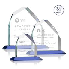 Employee Gifts - Austere Blue Peak Crystal Award