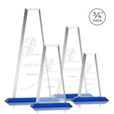 Employee Gifts - Imperial Blue Obelisk Crystal Award