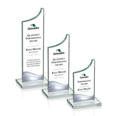 Employee Gifts - Eden Full Color Clear Peak Crystal Award