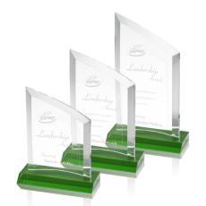 Employee Gifts - Templar Green  Peak Crystal Award