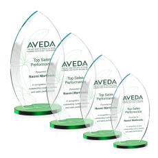 Employee Gifts - Windermere Full Color Green Arch & Crescent Crystal Award