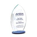 Windermere Full Color Blue Arch & Crescent Crystal Award