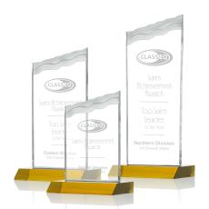 Employee Gifts - Oakwood Amber Peak Crystal Award