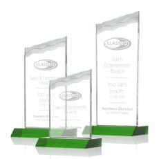 Employee Gifts - Oakwood Green Peak Crystal Award