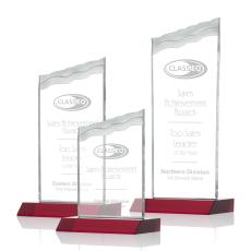 Employee Gifts - Oakwood Red Peak Crystal Award