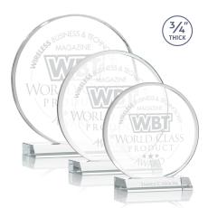Employee Gifts - Blackpool Clear Circle Crystal Award