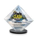 Teston Full Color Black Diamond Crystal Award