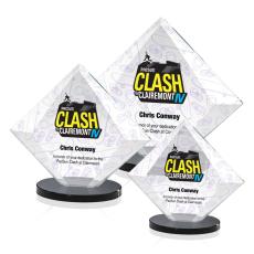 Employee Gifts - Teston Full Color Black Diamond Crystal Award