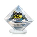 Teston Full Color White Diamond Crystal Award