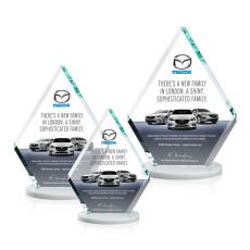 Employee Gifts - Canton Full Color White  Diamond Crystal Award