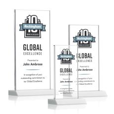 Employee Gifts - Bolton Full Color Clear Crystal Award