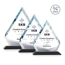 Employee Gifts - Apex Full Color Black Diamond Crystal Award