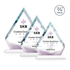 Employee Gifts - Apex Full Color White Diamond Crystal Award