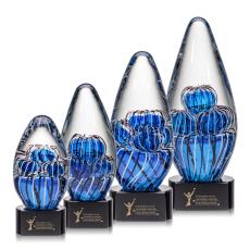 Employee Gifts - Contempo Black on Paragon Base Glass Award