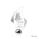 Flourish Hemisphere Full Color Flame Acrylic Award