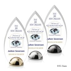 Employee Gifts - Contour Hemisphere Full Color Arch & Crescent Acrylic Award