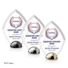 Employee Gifts - Diamond Hemisphere Full Color Diamond Acrylic Award