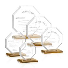 Employee Gifts - Leyland Amber Crystal Award
