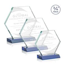 Employee Gifts - Pickering Blue  Crystal Award