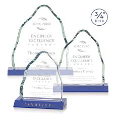 Employee Gifts - Dunwich Blue  Crystal Award