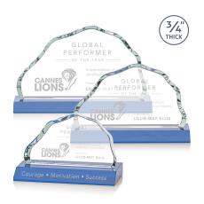 Highbridge Sky Blue Crystal Award - Crystal Awards