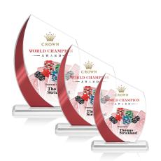 Employee Gifts - Wadebridge Full Color Red Peak Crystal Award