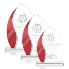 Employee Gifts - Sherborne Red Arch & Crescent Crystal Award