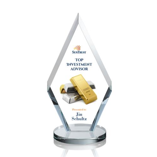 Corporate Awards - Cancun Full Color Starfire Diamond Crystal Award