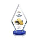 Cancun Full Color Blue Diamond Crystal Award