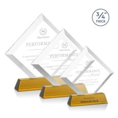 Employee Gifts - Belaire Amber on Newhaven Diamond Crystal Award