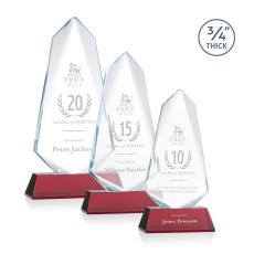 Employee Gifts - Sheridan Red on Newhaven Abstract / Misc Crystal Award