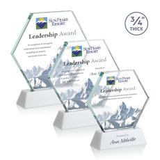 Employee Gifts - Pickering on Newhaven Full Color White Crystal Award