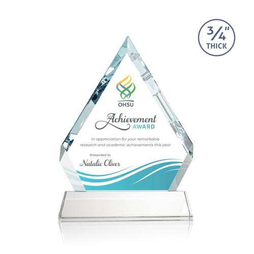 Corporate Awards - Apex Full Color  Starfire on Newhaven Diamond Crystal Award