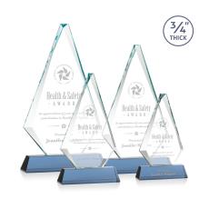 Employee Gifts - Windsor Sky Blue on Newhaven Diamond Crystal Award