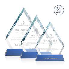 Employee Gifts - Apex Blue on Newhaven Diamond Crystal Award