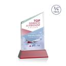 Scarsdale Full Color Red on Newhaven Peak Crystal Award