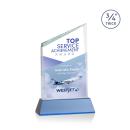 Scarsdale Full Color Sky Blue on Newhaven Peak Crystal Award