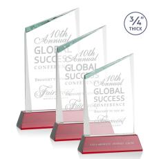 Employee Gifts - Scarsdale Red on Newhaven Peak Crystal Award
