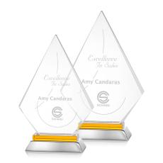 Employee Gifts - Valhalla Amber Diamond Crystal Award