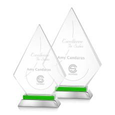 Employee Gifts - Valhalla Green Diamond Crystal Award