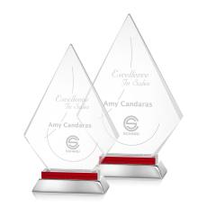Employee Gifts - Valhalla Red Diamond Crystal Award
