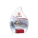 Romy Full Color Red Flame Crystal Award