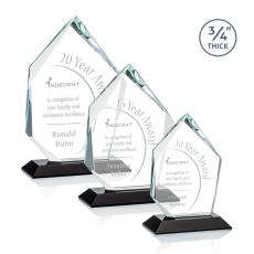 Employee Gifts - Deerhurst Ice Black Peak Crystal Award