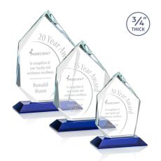 Employee Gifts - Deerhurst Ice Blue  Peak Crystal Award