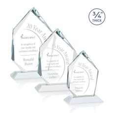 Employee Gifts - Deerhurst Ice White Peak Crystal Award