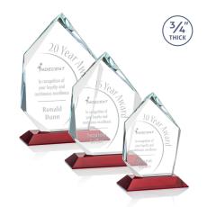 Employee Gifts - Deerhurst Ice Red Peak Crystal Award