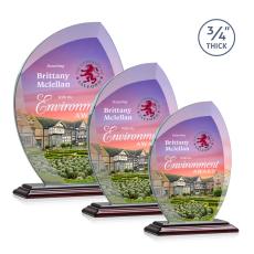 Employee Gifts - Wichita Full Color Albion Flame Crystal Award